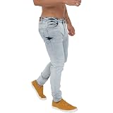 Vaqueros SikSilk | Vaqueros Riot Con Rodilla Rasgada Negro Deslavado Hombre  \u003c MyOmBox