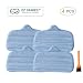 EZ SPARES McCulloch MC1275 Mop Pad Replacement,SteamMax SF275 and SF370 Steam Microfiber Mops,Compare to Part No. A275-020 Vacuum Cleaner Accessories(4 Pcs)