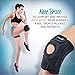 KEENHEALTH - Neoprene Knee Brace for Knee Pain, Knee Support for Injury Recovery and Knee Pain Relief, ACL Knee Brace for Women and Men with Open Patella Design, Adjustable Straps - One Size