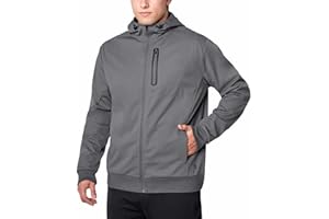 Mondetta Men's Full Zip Hooded Active Jacket