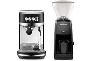 Breville Bambino Plus Espresso Machine Bundle w/ Baratza Encore ESP Espresso Grinder | Black | BEP501BTR1BNA1