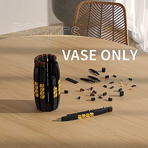 VONADO Building Vase for Lego Flower Bouquet 10280 Building Blocks