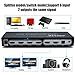 AGPtEK 4K 6X2 HDMI True Matrix SPDIF Splitter with ARC/PIP Function| HDMI Audio Extractor,2.0CH/ 5.1CH/ ADV Audio Mode| SPDIF or 3.5mm Headphone Audio Output