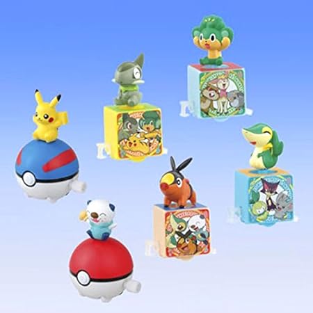 Amazon ポケモンパレード Bw ベストウイッシュ 全6種 ゼンマイ 付き全6種 1 ポカブ 2 キバゴ 3 ヤナップ 4 ツター カプセル玩具 おもちゃ