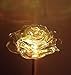 Beautiful Solar Clear Rose Light , Multi-color Color Changing Flower Garden Stake Outdoor Yard Decor Landscape LED Lamp Lights, Great Gift by Florals