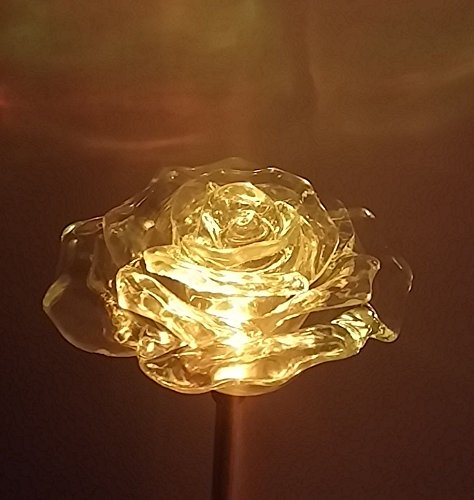 image for Beautiful Solar Clear Rose Light , Multi-color Color Changing Flower G