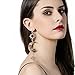 MengPa Star Dangle Earrings for Women Sun Moon Mismatched Crystal Vintage Asymmetrical Jewelry 3202