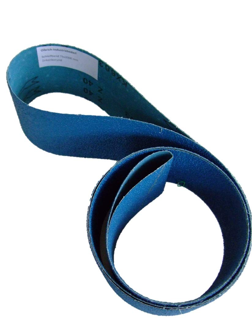Olbrich-Industriebedarf Abrasive Belt 75x2000 mm 5 Pieces - Grade 40