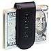 GE MARK Leather Money Clip - Strong Magnets Holds 30 banknotes - for Men - Cash & Card - Gift Box(black)