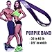 Micrael Home Heavy Duty Pull up Assist Band, Stretch Resistance Band for Powerlifting, assisted pull ups, chin ups, muscle ups, ring dips home gym or physical therapy bands - Purple Band