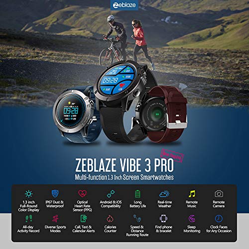 GTFHUH Zeblaze Vibe 3 Pro Inteligente Reloj de los Deportes de los ...