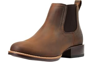 ARIAT unisex-child Booker Ultra Round Toe Western Boot