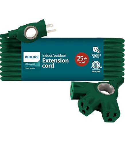 Amazon.com: Philips EZGrip Outdoor Extension Cord with Multiple