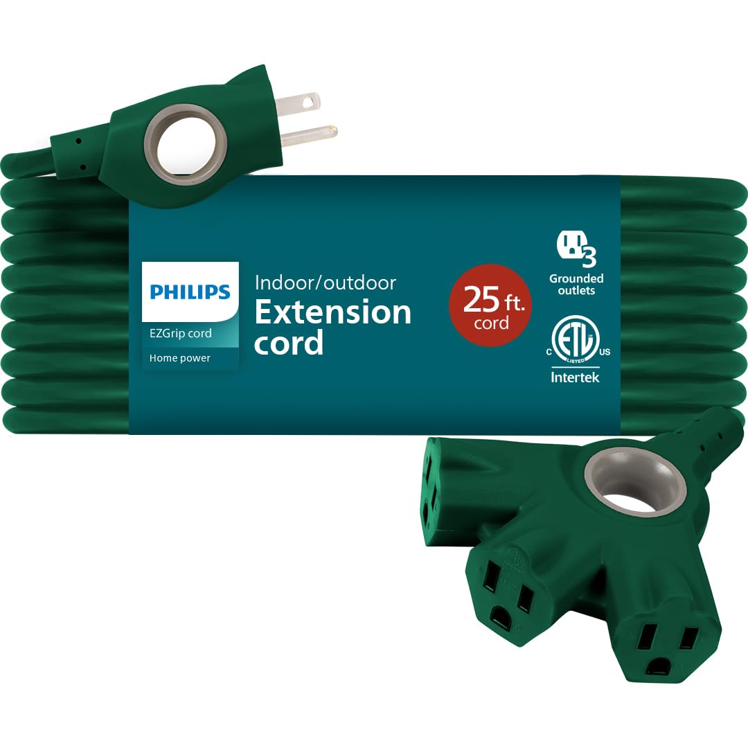 Philips EZGrip Outdoor Extension Cord with Multiple