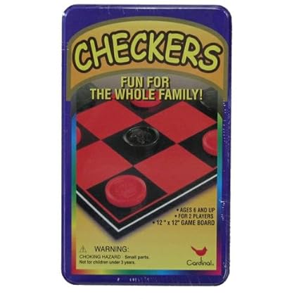 Checkers Set In A Tin