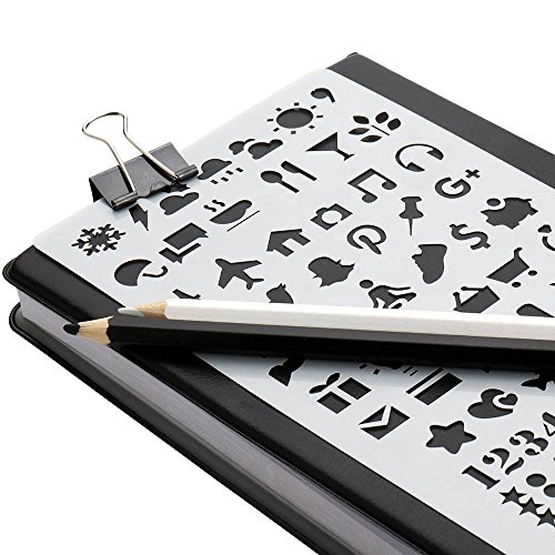 image for Bestgle DIY Drawing Template Journal Stencil Set Planner Stencils for 