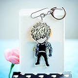 One Punch Man Saitama Genos Tatsumaki Sonic Keychain Keyring Strap Acrylic b2 (Genos)