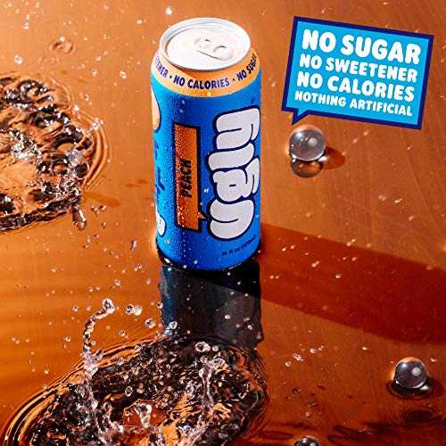 Ugly Drinks Peach Sparkling Water, 12 Pack, 16oz Tallboy Cans, Sugar