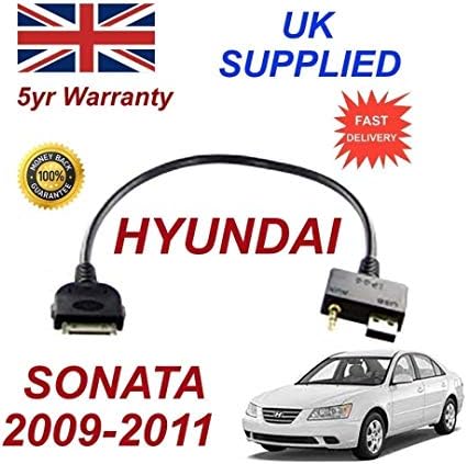 Hyundai Senata 2009-2011 ipod iphone 3gs 4 4s connectivity audio 3.5mm & USB Cable