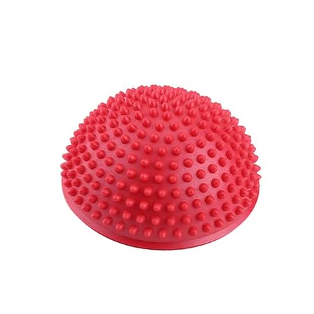 Dilwe Yoga Übungen Hälfte Bälle, PVC Aufblasbare Trainer Fitness Massage Point Fitball Yoga Balance Ball