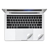 FORITO Palm Rest Cover Skin with Trackpad Protector Compatible for 2018 or 2017 or 2016 Released 13 Inch MacBook Pro Model A1989&A1706 & A1708 with or Without Touch Bar (Silver)