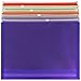 JAM PAPER Plastic Envelopes with Zip Closure - Letter Booklet - 9 3/4 x 13 - Assorted Colors - 6/Pack
