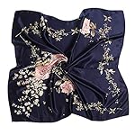 35" Women's Silk Like Scarf Large Satin Square Hair scarf Fashion Pattern Wraps 35" Women's Silk Like Scarf Large Satin Square Hair scarf Fashion Pattern Wraps