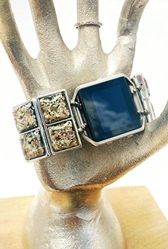 Fitbit Blaze Speckled Cube Bracelet, Fitbling, Stretch Bracelet, Wearable Tech Jewelry, Fitbit Accessory, Fitness Jewelry