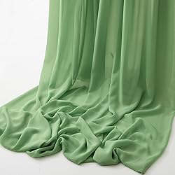 MaiMaiSuan 60" Wide Sage Green Chiffon Fabric by
