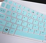 Keyboard Cover for Acer Aspire E15 E5-575 E5-576G E5-573G ES15 ES1-572 / Aspire E 17 E5-772G / Aspire V15 V17 VN7-592G VN7-792G F15 F5-571 F5-573G / Aspire A315 A515 A715, Mint Green