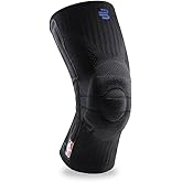 Bauerfeind Sports Knee Support NBA - Officially Licensed Basketball Knee Brace - Relief and Stabilization - Targeted Compression - Lightweight & Durable - Black, Large