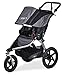 BOB Revolution Flex 2.0 Jogging Stroller - Up to 75 pounds - UPF 50+ Canopy - Adjustable Handlebar, Black