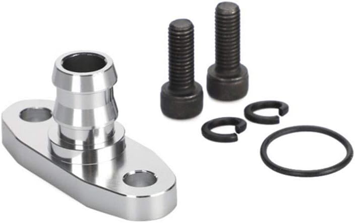 Amazon ターボド レインフィッティングターボチャージャー アダプター オイルガスケット ボルト 対応車種 T3 T4 Turbos Turbo Billetオイルポンプリターンフランジアダプター シリンダーヘッド 車 バイク