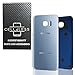 CELL4LESS Replacement Back Glass Cover Back Battery Door w/Pre-Installed Adhesive Samsung Galaxy S7 Edge OEM - All Models G935 All Carriers- 2 Logo - OEM Replacement (Blue Coral)