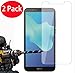 2 Pack - Huawei Y5 2018/Y5 Prime 2018 Tempered Glass, FoneExpert Tempered Glass Crystal Clear LCD Screen Protector Guard & Polishing Cloth For Huawei Y5 2018/Y5 Prime 2018