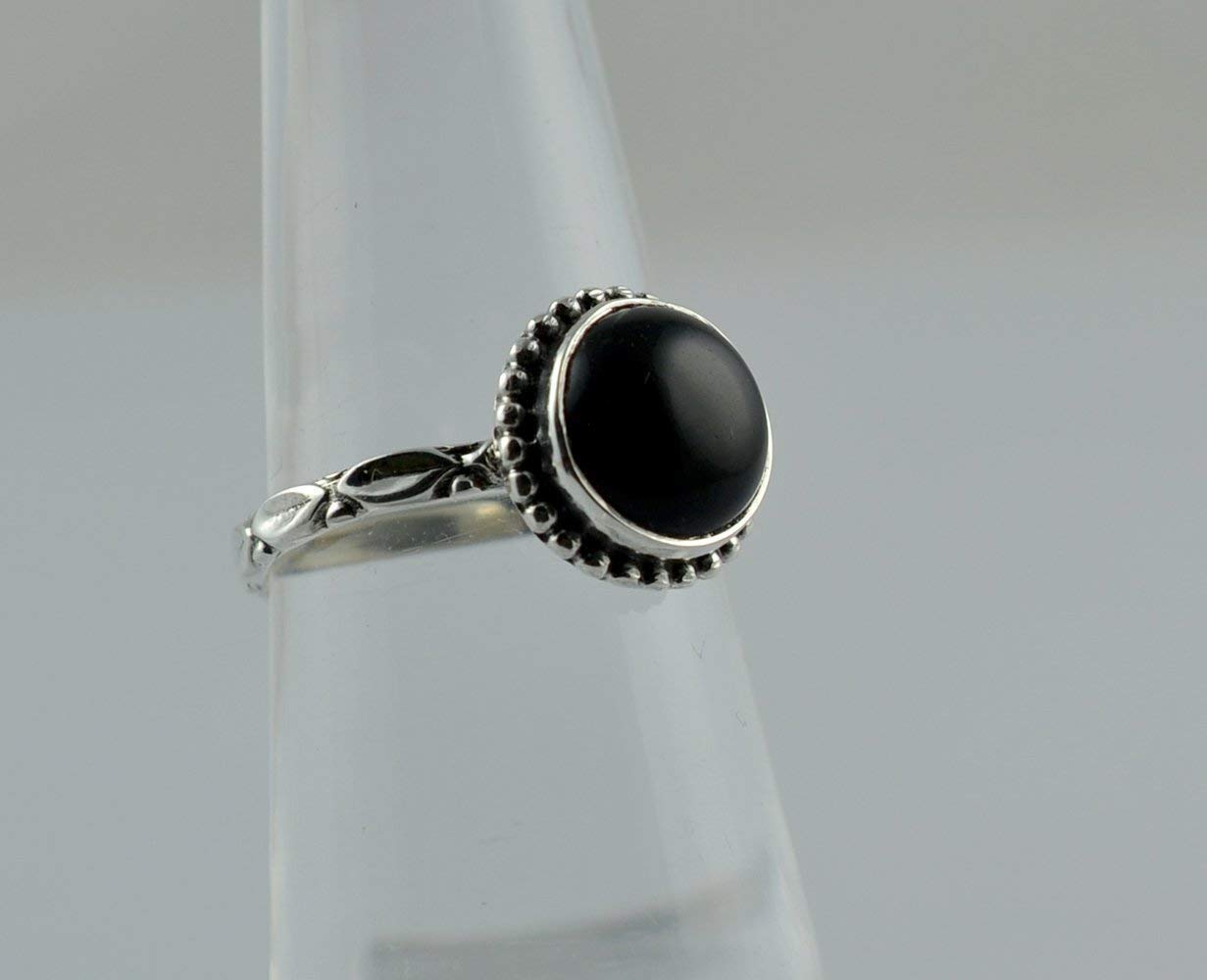 Black Onyx Ring Black Onyx 925 Solid Sterling Silver Ring Handmade Ring Silver Ring Black Ring Size F To Z Uk Amazon Co Uk Handmade