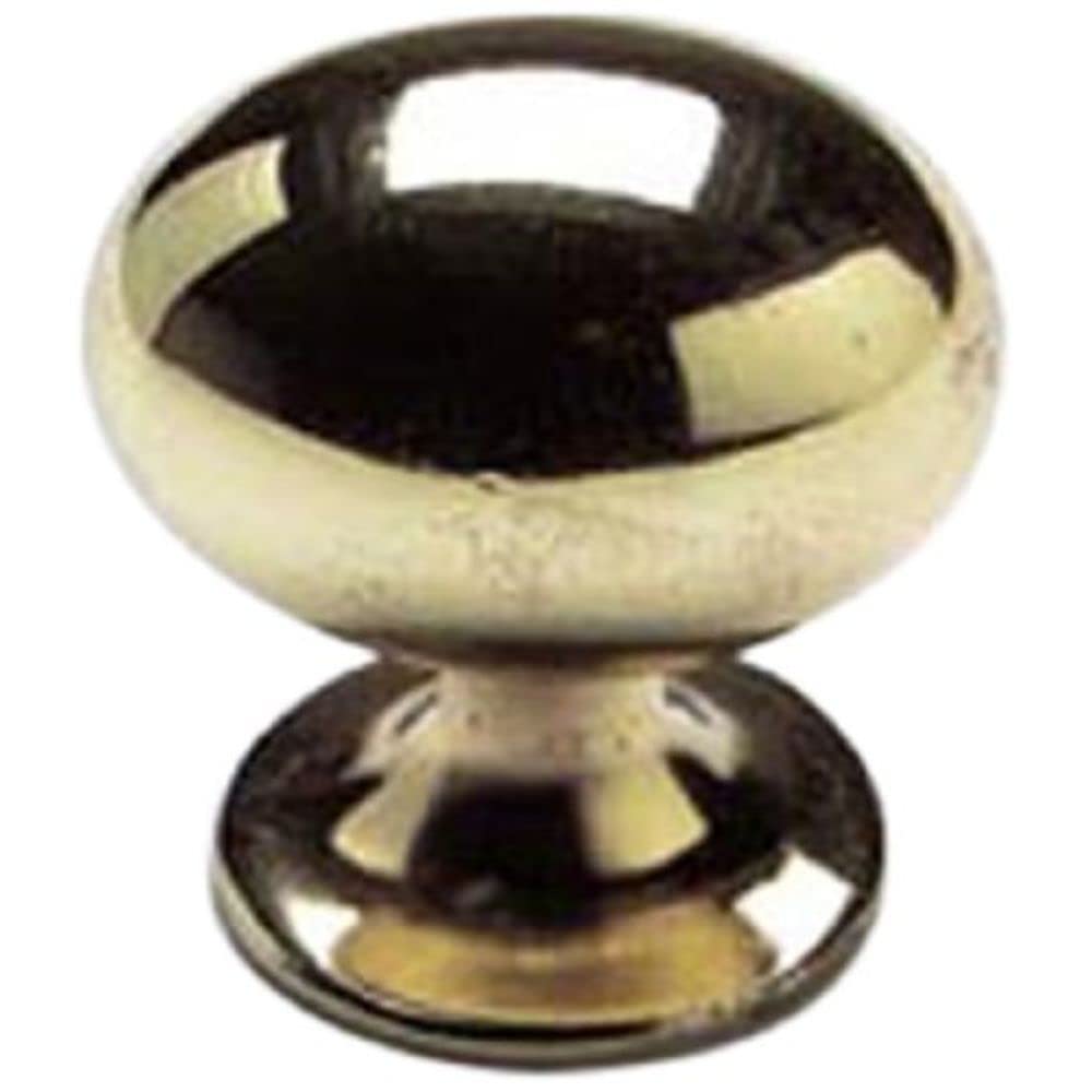 Merriway BH01072 Oval Brassed Cupboard Cabinet Cupboard Door/Drawer Knob, 32mm (1.1/4 Inch)