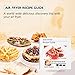 Air Fryer Accessories Anti-Stick 14 PCS with Pizza Pan Cake Barrel Waffle Mold Fryer Liners(100PCS) and Cookbook (20 Recipes) for GoWISE Ninja COSORI Philips Airfryer 4.2QT – 6.8QT, Matte Golden