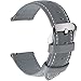 Fullmosa 22mm Leather Watch Bands Compatible with Samsung Galaxy Watch 46mm,Galaxy Watch 3 45mm,Gear S3 Frontier/Classic,Grey