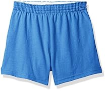 Soffe Little Girls' Yth Athltc Short V-n 50c/50p, Blazing Blue, S
