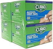 Curad Alcohol Prep Pads , Thick Alcohol Swabs (Pack of 400) - CUR45585RB