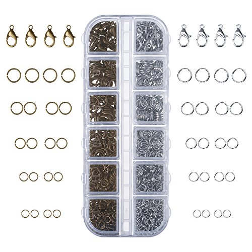 Outus 1104 pieces jewelry findings kit lobsters clasps …
