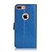 FYY for iPhone 8 Plus Case/iPhone 7 Plus Case, PU Leather Flip Wallet Phone Case with Card Holder Wrist Strap Kickstand Protective Cover for iPhone 7 Plus/8 Plus 5.5