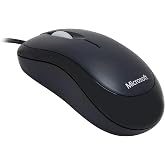 Microsoft Basic Optical Mouse - Black. Comfortable, Right/Left Hand Use, Ergonomic Design, Wired USB Mouse, for PC/Laptop/Desktop