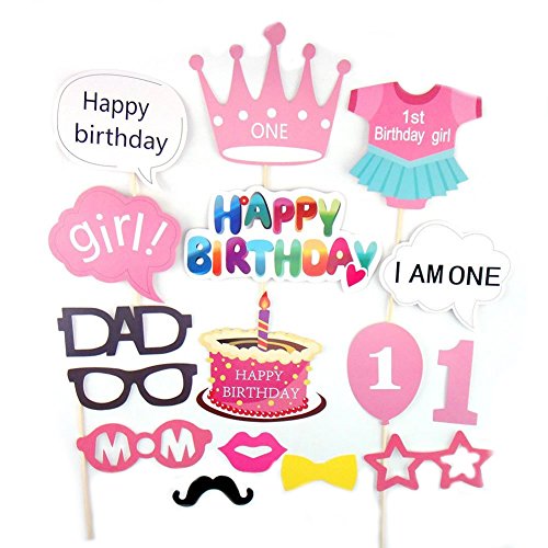 Veewon Baby 1st Birthday Party Photo Booth Props Baby Shower