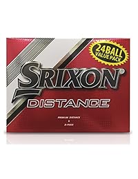 SRIXON Distancia - Lote de 24 pelotas de golf, color blanco