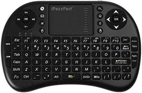 EDGGIE M2S 2.4GHz Wireless QWERTY Keyboard Touchpad with Receiver (Black)