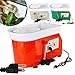 25CM Pottery Wheel Pottery Forming Machine 350W Electric Pottery Wheel DIY Clay Tool Ceramic Machine Work Clay Art Craft DIY (Orange)