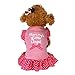Puppy Clothes, Small Dog Cat Pet Dress Fly Sleeve Dress for Pet Pink…