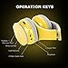 New Black/Red/White/Blue/Yellow/Pink More Color Bluetooth Wireless Headphones HiFi Stereo- Built in Mic-Phone with Retail Package (BT513-YELLOW)